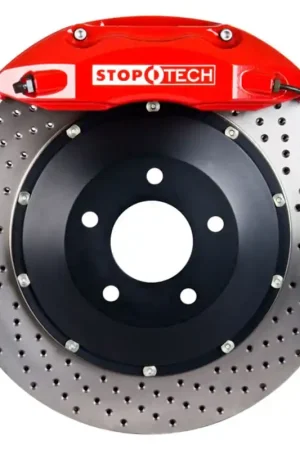 While Supplies Last StopTech 08-10 Porsche Cayman S Rear BBK ST-40 Caliper Red / 2pc Drill — PMD Premier Motoring Development