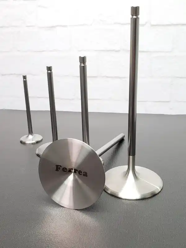 Bargain Ferrea Chevy/Chry/Ford SB 2.2in 11/32in 5.55in 0.29in 12 Deg +.600 Ti Comp Intake Valve - Set of 8