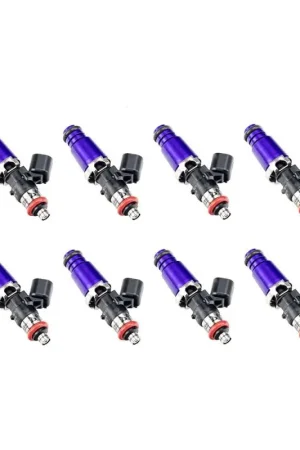 Shop Now Injector Dynamics 1340cc Injectors - 60mm Length - 14mm Purple Top - 15mm Lower O-Ring (Set of 8)