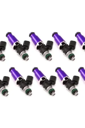 Fast Shipping Injector Dynamics 1340cc Injectors - 60mm Length - 14mm Purple Top - 14mm Lower O-Ring (Set of 8)