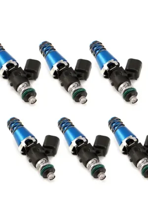 Place Order Injector Dynamics 1340cc Injectors - 60mm Length - 11mm Blue Top - 14mm Lower O-Ring (Set of 6)