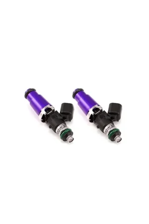 Injector Dynamics 2600-XDS Injectors - 60mm Length - 14mm Purple Top - 14mm Lower O-Ring (Set of 2) Exclusive Offer