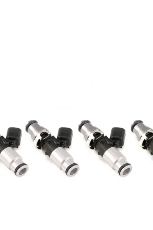 Injector Dynamics 1050X Injectors 14mm (Grey) Adaptor Top - (Silver) Bottom Adapter (Set of 4) Last Chance
