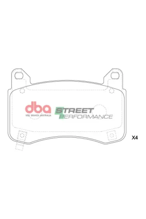 Super Sale DBA 22-23 Tesla 3 (355mm Front Rotor) SP Performance Front Brake Pads
