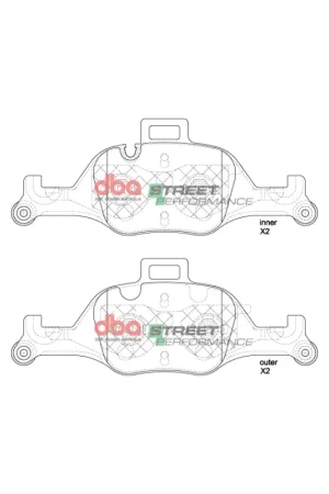 Best Choice DBA 20-22 BMW 330i (G20/G22/G23/G30) SP Performance Front Brake Pads