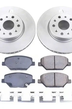 Exclusive Offer PowerStop Z17 Evolution Plus Brake Rotor and Pad Kit; Front