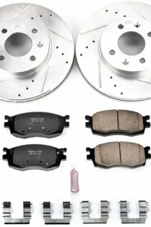 Seasonal Sale Power Stop 06-11 Hyundai Accent Front Z23 Evolution Sport Brake Kit — PMD Premier Motoring Development