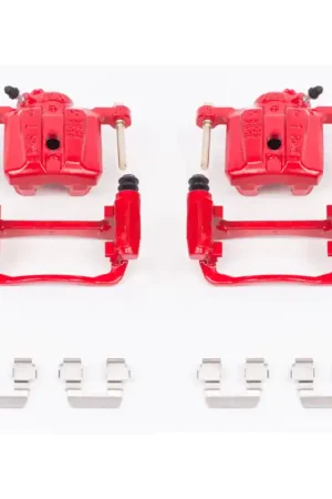 Direct From Manufacturer Power Stop 91-94 Dodge Stealth Rear Red Calipers w/Brackets - Pair — PMD Premier Motoring Development