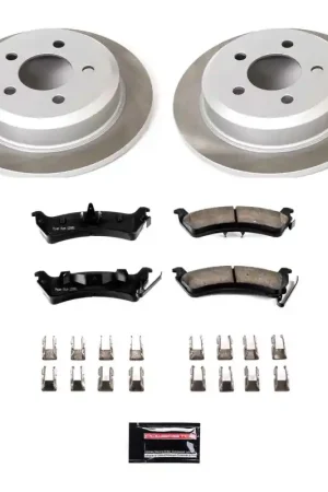 Worldwide Shipping Power Stop 93-98 Jeep Grand Cherokee Rear Semi-Coated Rotor Kit — PMD Premier Motoring Development