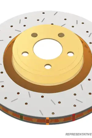 Best Choice DBA 10+ Chevrolet Camaro V6 Rear Drilled & Slotted 4000 Series Rotor w — PMD Premier Motoring Development