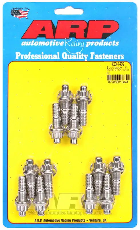Luxury ARP Buick Stage II & Prod SS header stud kit — PMD Premier Motoring Development