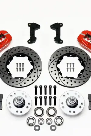 Wilwood Forged Dynalite Front Kit 11.00in Drill-Red 74-80 Pinto/Mustan — PMD Premier Motoring Development Popular