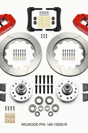 Buy Direct Wilwood Narrow Superlite 6R Front Hub Kit 14.00in Red 65-72 CDP C Body — PMD Premier Motoring Development