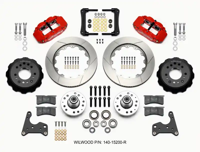 Buy Direct Wilwood Narrow Superlite 6R Front Hub Kit 14.00in Red 65-72 CDP C Body — PMD Premier Motoring Development