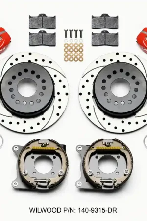 Wilwood Forged Dynalite P/S Park Brake Kit Drilled Red 12 Bolt 2.75in— PMD Premier Motoring Development Best Price