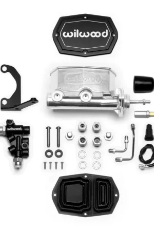 Wilwood Compact Tandem M/C - 7/8in Bore w/Bracket and Valve fits Musta — PMD Premier Motoring Development Modern