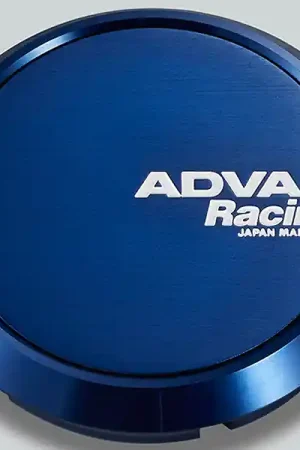 Advan 63mm Flat Centercap - Blue Anodized — PMD Premier Motoring Development Free Returns