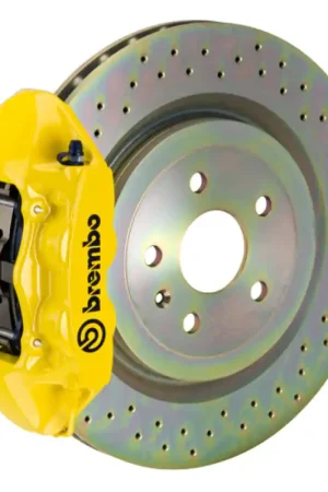 Brembo 10-15 Camaro V6 Rear GT BBK 4 Piston Cast 365x28 1pc Rotor Dril — PMD Premier Motoring Development Authentic