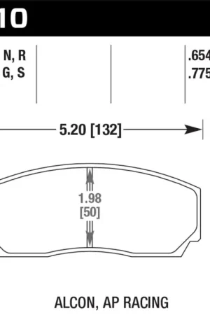 Handmade Hawk AP CP3307 / CP5040 / CP5200 Caliper DTC-70 Race Brake Pads — PMD Premier Motoring Development