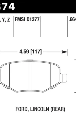 Exclusive Hawk 11-19 Ford Explorer HPS 5.0 Rear Brake Pads — PMD Premier Motoring Development