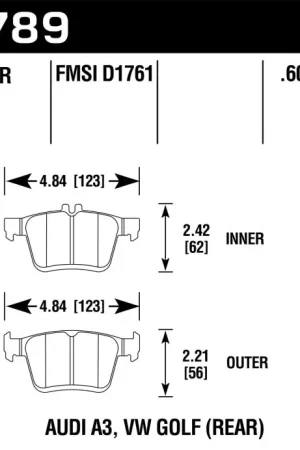 Fresh Stock Hawk 15-17 Audi A3/A3 Quattro HPS 5.0 Rear Brake Pads — PMD Premier Motoring Development