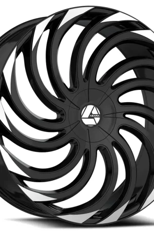 18" Azara Wheels AZA-534 Gloss Black Machined Rims Viral