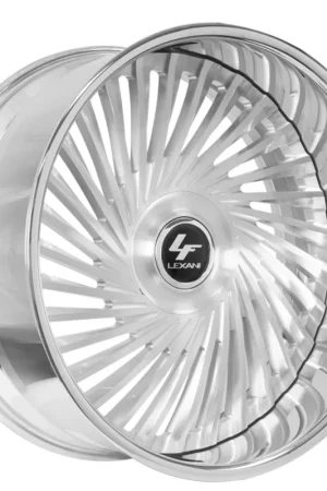 Price Cut 19" Lexani Forged Wheels Juicy-XL Brushed Silver Face with Chrome Lip Rims