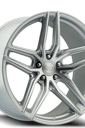 19" Select Precision Alloys Wheels S101 Shadow Gloss Silver Brushed Rims Affordable