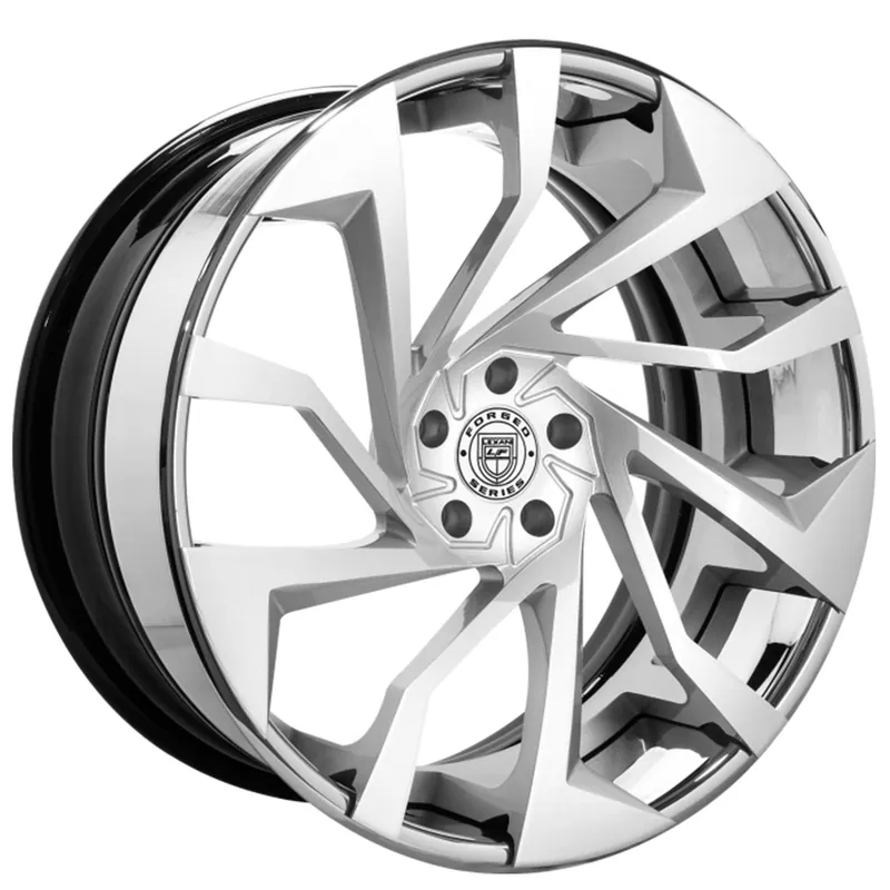 20" Lexani Forged Wheels LZ-775 Magnus Brushed Silver Face with Chrome Lip Rims Must Have