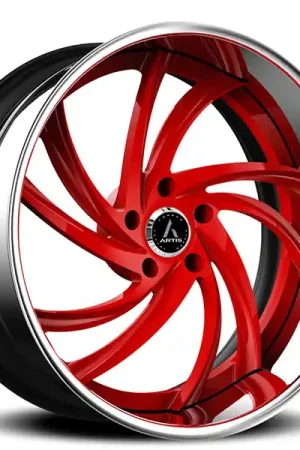 24" Artis Forged Wheels Twister Custom Color Face with Chrome Lip Rims Hot Picks