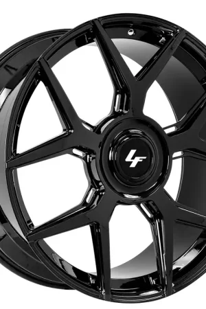 Premium 22" Lexani Forged Wheels LM-02 Gloss Black Monoblock Forged Rims