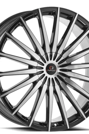 Brand New 22x8.5" Cavallo Wheels CLV-34 Gloss Black Machined Rims