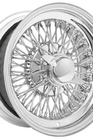 Buy Direct 14x7" LA Wire Wheels Standard 72-Spoke Cross Lace Chrome Rims