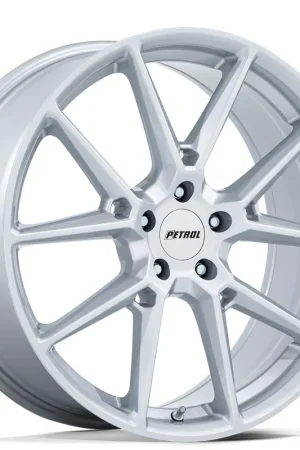 Trending 17" Petrol Wheels PE002 P1E Gloss Silver Rims