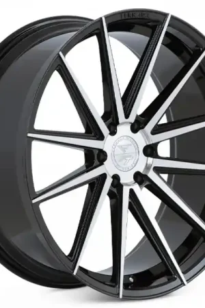 Free Returns 22" Ferrada Wheels FT1 Black Machined Rims