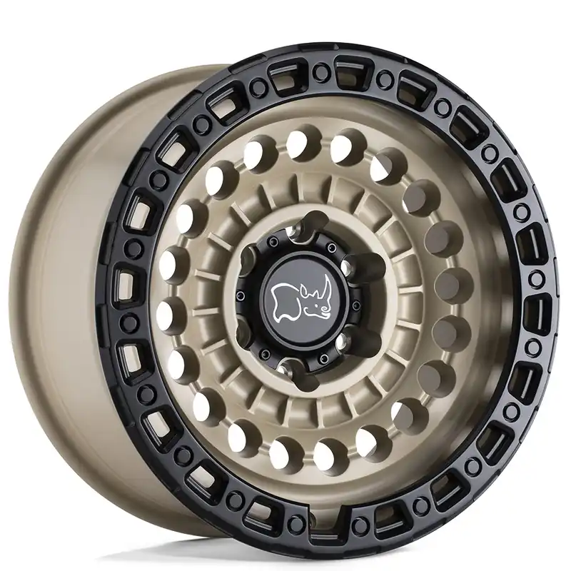 17" Black Rhino Wheels Sentinel Desert Sand with Black Lip Edge Off-Road Rims Limited Offer