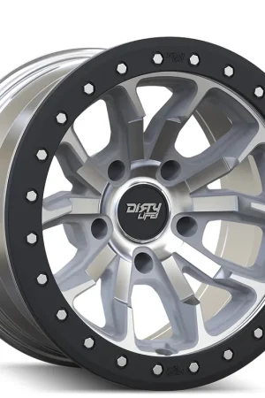 17" Dirty Life Wheels DT-1 9303 Machined with Simulated Beadlock Ring Off-Road Rims Next Day Delivery