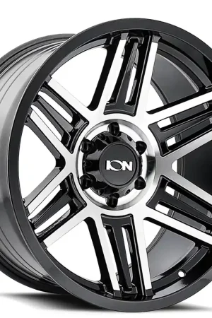 17" Ion Alloy Wheels 147 Gloss Black Machined Off-Road Rims Save Now