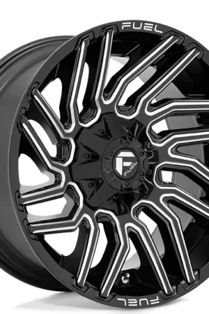 Fast Shipping 20" Fuel Wheels D773 Typhoon Gloss Black Milled Off-Road Rims