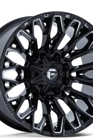 22" Fuel Wheels FC865 Strike Gloss Black Milled Off-Road Rims Buy Direct