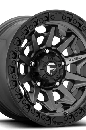 Final Sale 15" Fuel Wheels D716 Covert Matte Anthracite with Black Ring Crossover Rims