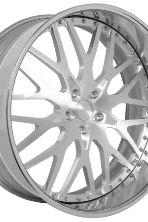 19" AC Forged Wheels ACF701 Brushed Face with Chrome Lip Three Piece Rims Super Sale