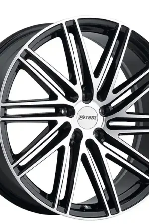 18" Petrol Wheels P1C Gloss Black with Machined Cut Face Rims Time-Limited