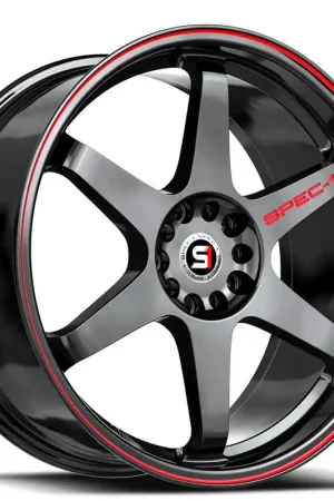 Genuine 20" SPEC-1 Wheels SPT-33 Gloss Black with Red Line Rims