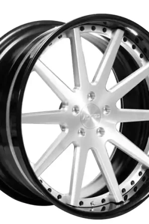 24" AC Forged Wheels ACF704 Brushed Face with Black Lip Three Piece Rims Latest