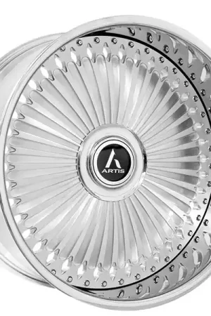 22" Artis Forged Wheels Imperial-XL Brushed Silver with Chrome Lip Rims Factory Price