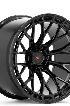Hassle-Free Returns 22" Ferrada Wheels F8-FR12 Obsidian Black Flow Formed Rims