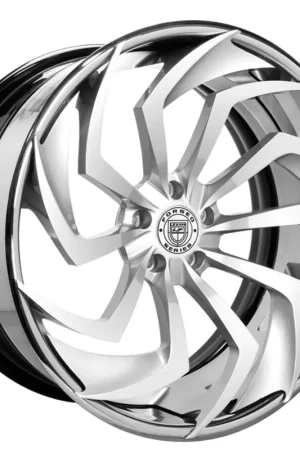 22" Lexani Forged Wheels LZ-772 Shadow Brushed Face with Chrome Lip Rims New Release