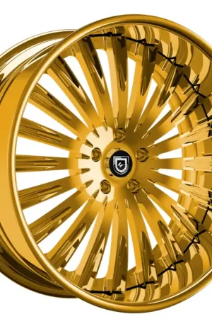 While Supplies Last 24" Lexani Forged Wheels LF-734 Camus Gold over Chrome Rims