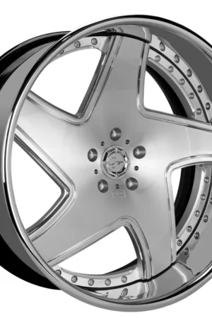 24" Lexani Forged Wheels LF-768 Dawn Brushed Silver Face with Chrome Lip Rims New Arrival